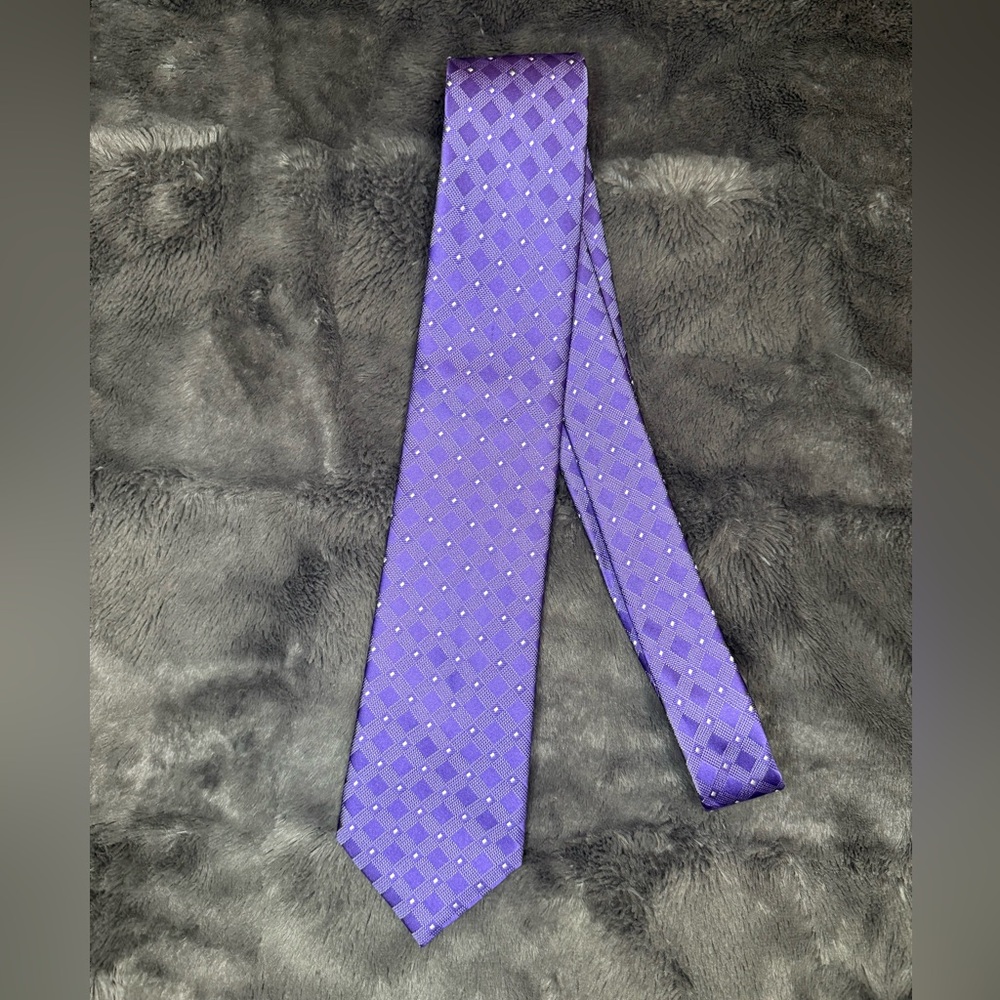 Michael Kors purple silk tie